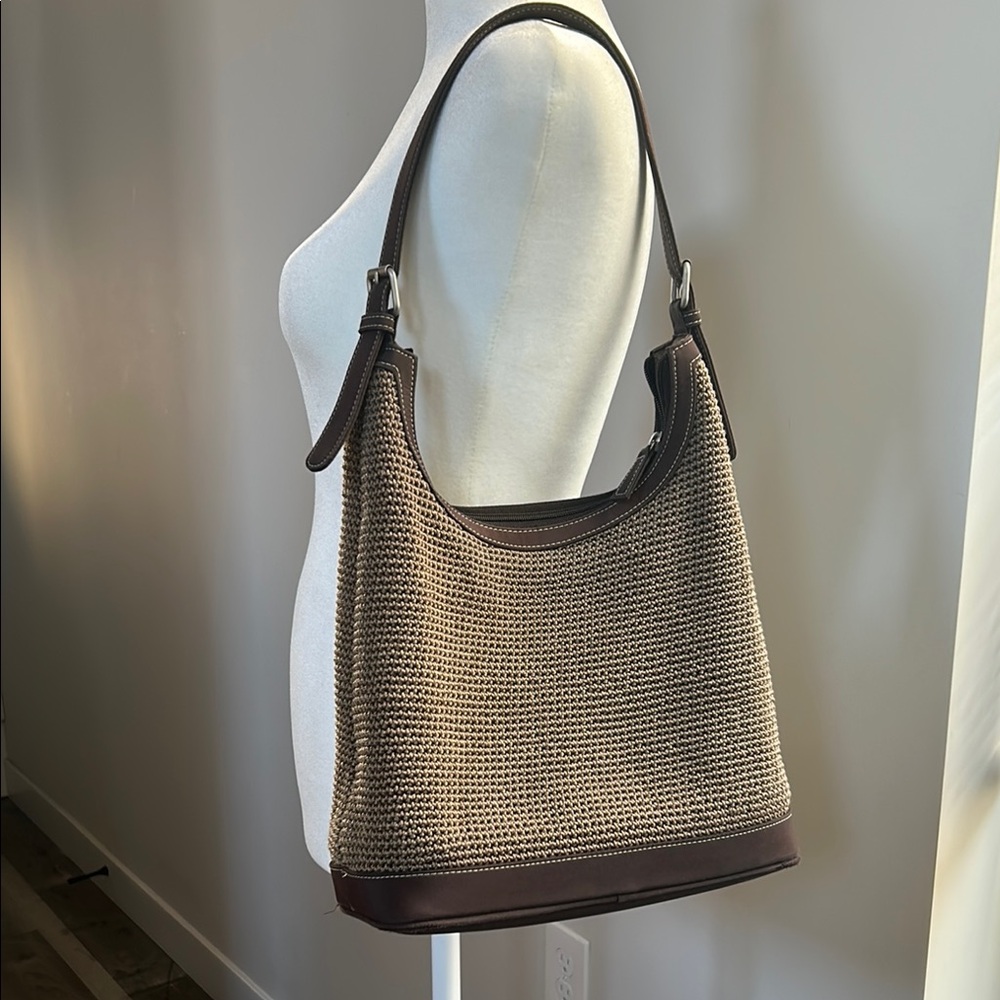 The Sak Brown Woven Shoulder Bag
